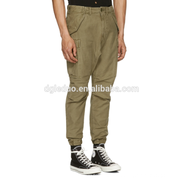 Relaxed-fit wholesale cargo pants 10 pockets cotton twill cargo pants